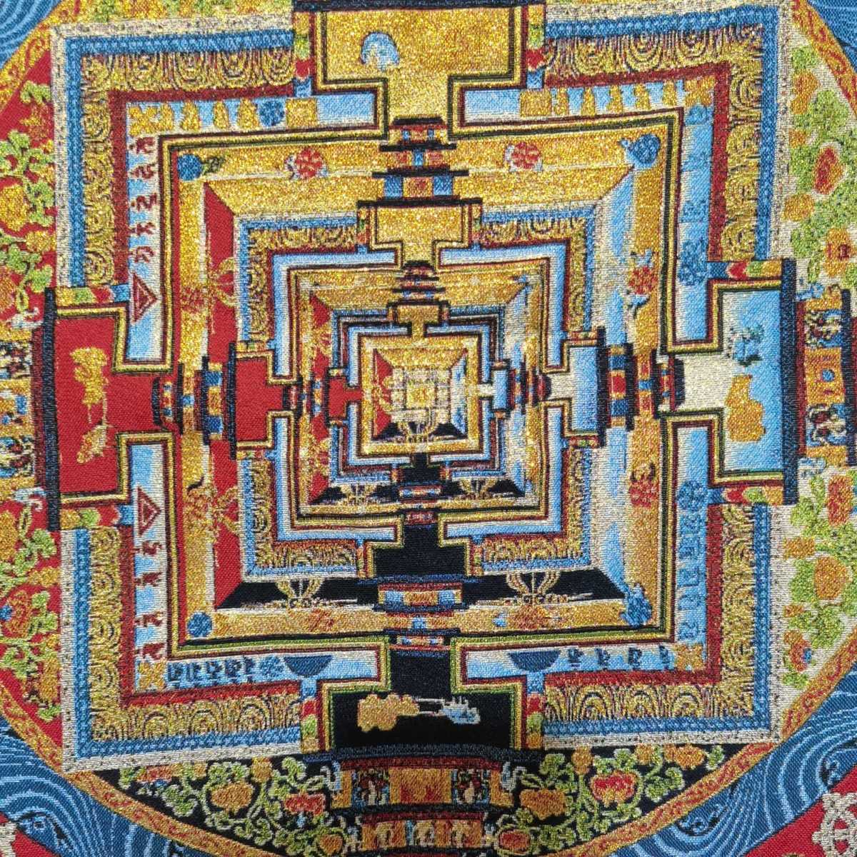 Traditional Hand-Painted Shakyamuni Buddha Thangka detail 2